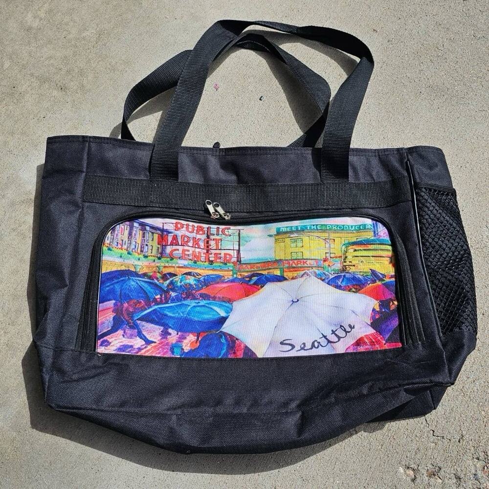 Seattle's Public Market Center Tote Bag Grocery Bag Souvenir Bag